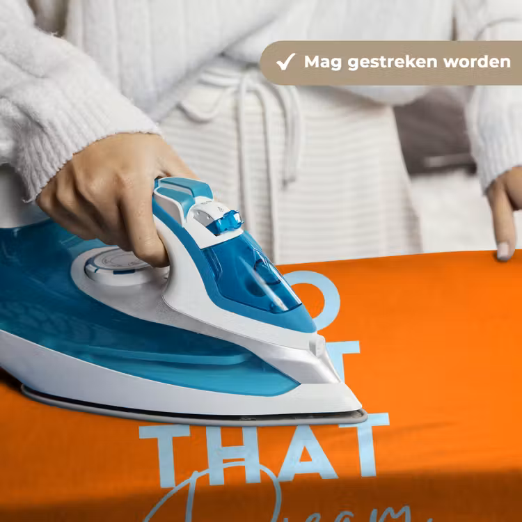 Wandkleed - Oranje - Blauw - Go get that dream — 6