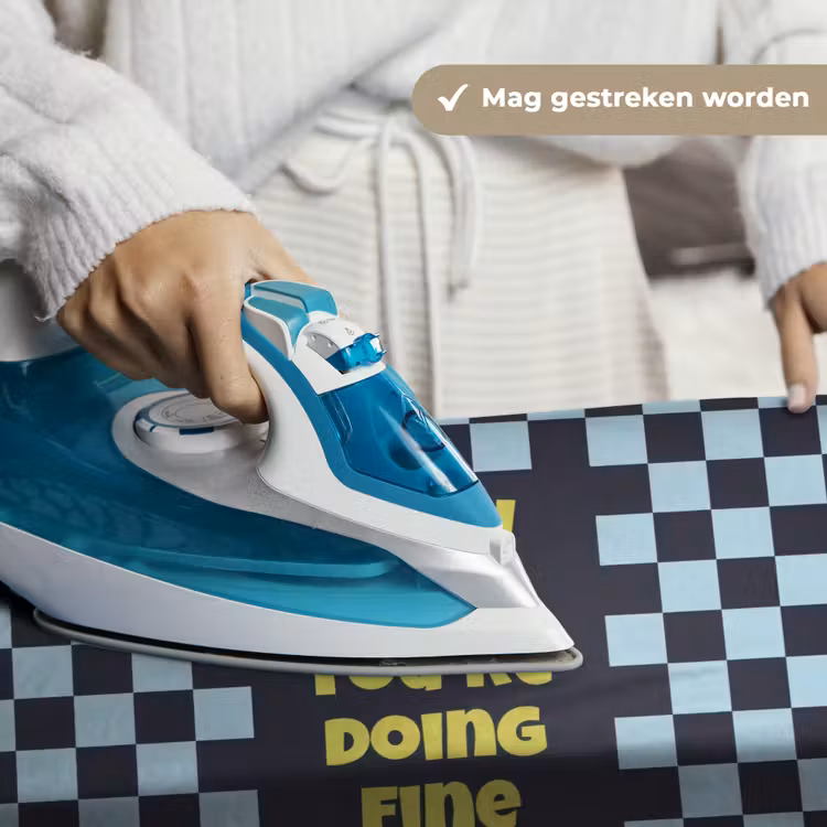 Wandkleed - Patroon - Geblok - Blauw - Slow down you're doing fine — 6