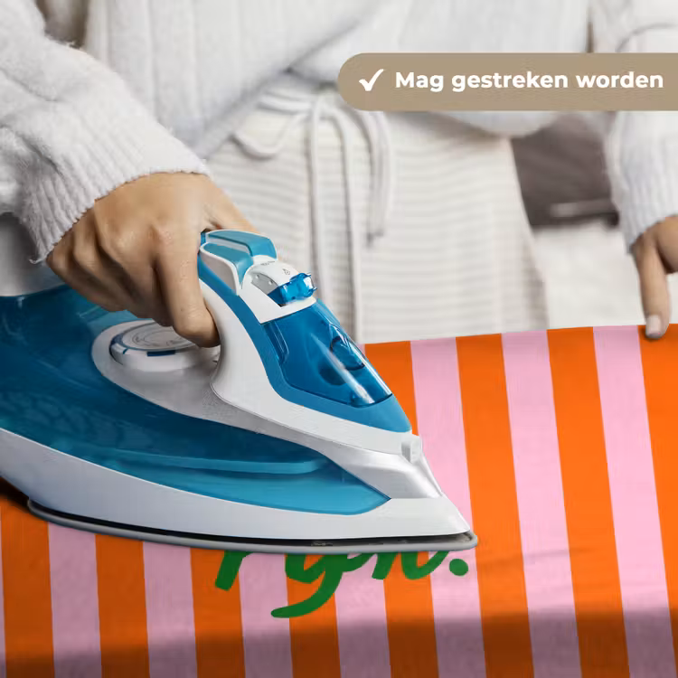 Wandkleed - Patroon - Oranje - Fijn - Strepen — 6