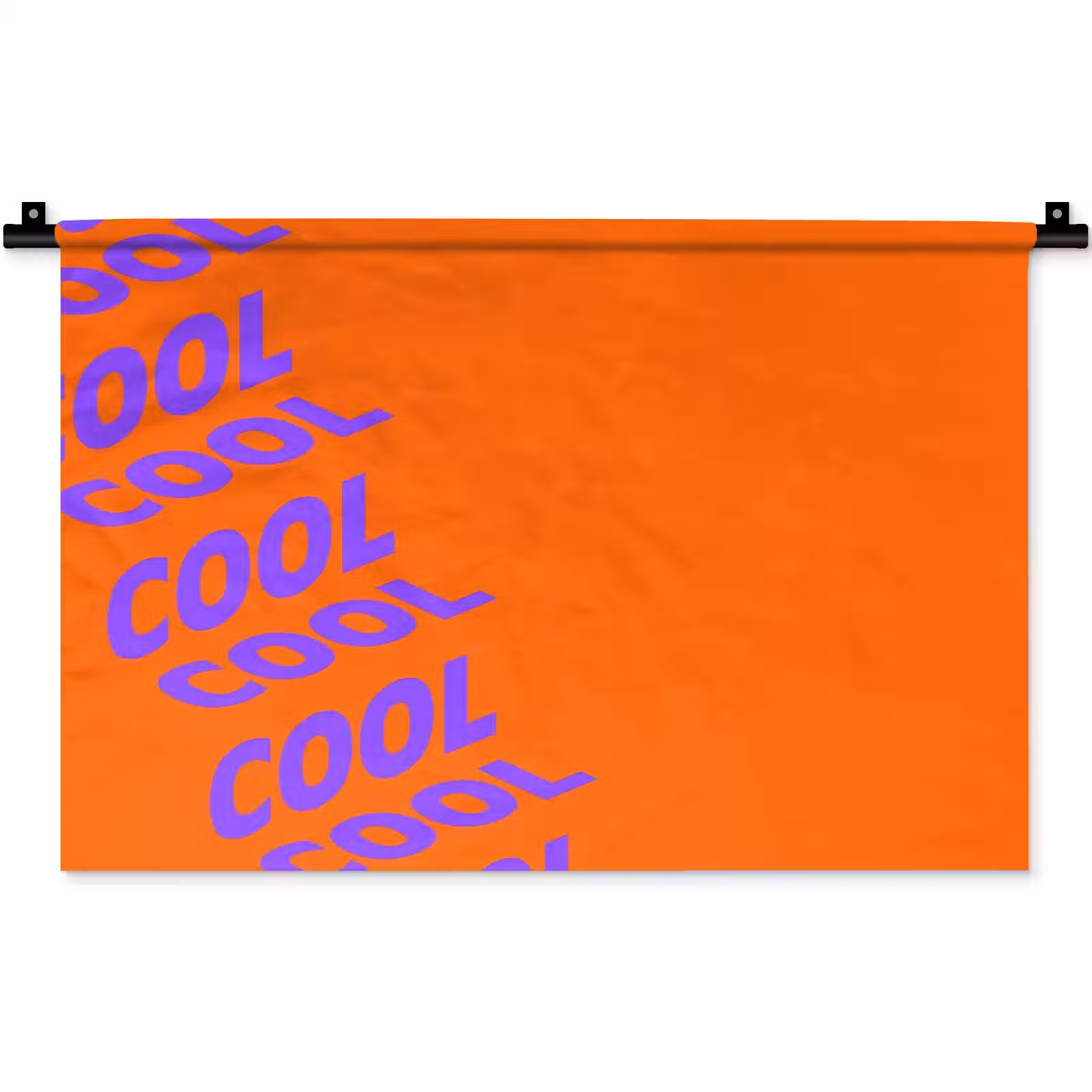 Wandkleed - Cool - Paars - Oranje — 1