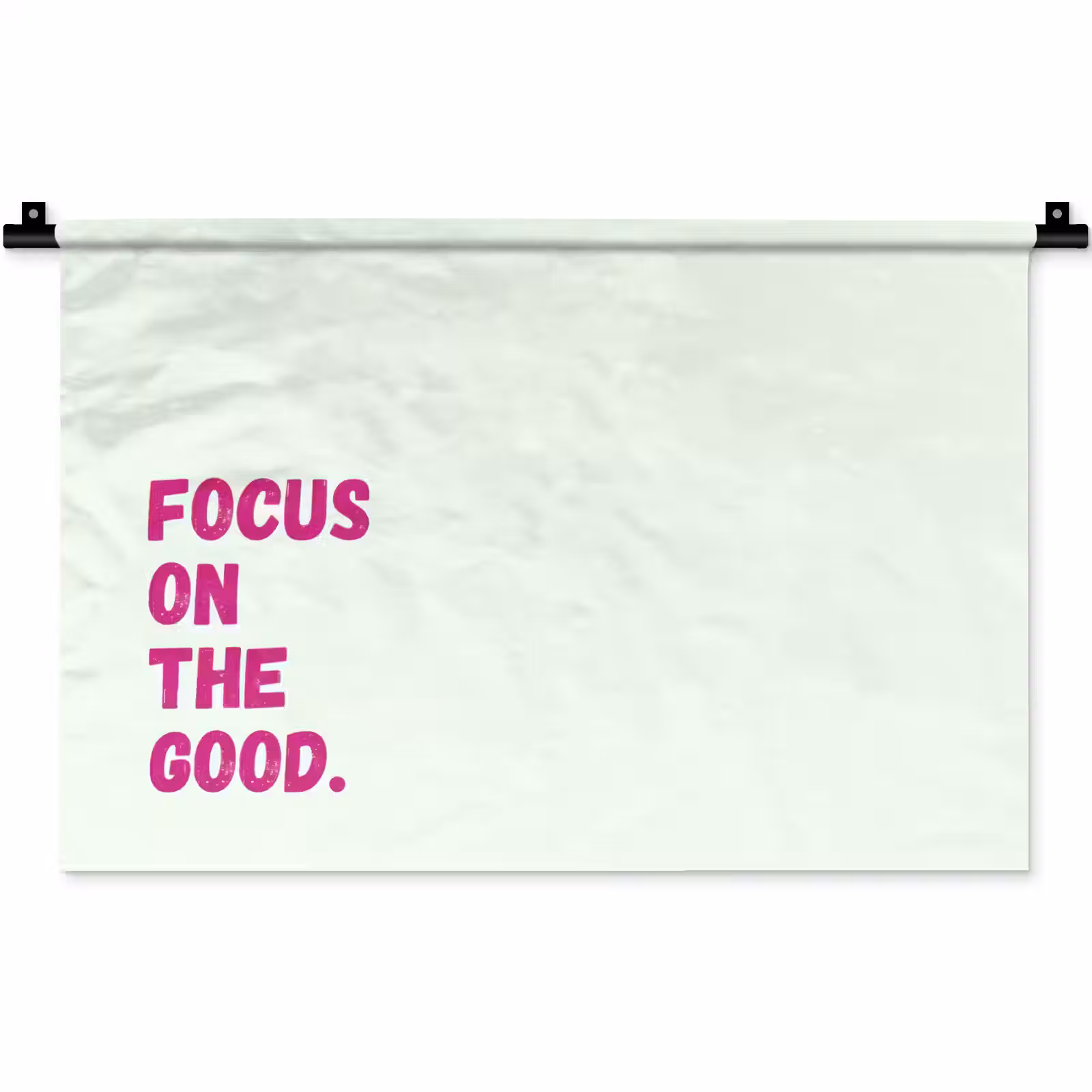 Wandkleed - Focus on the good - Beige - Roze — 1