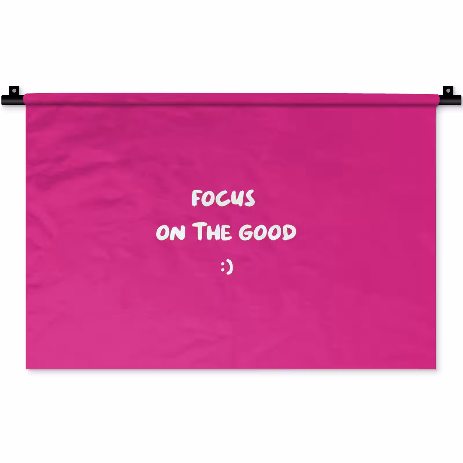 Wandkleed - Focus - Smiley - Roze — 1
