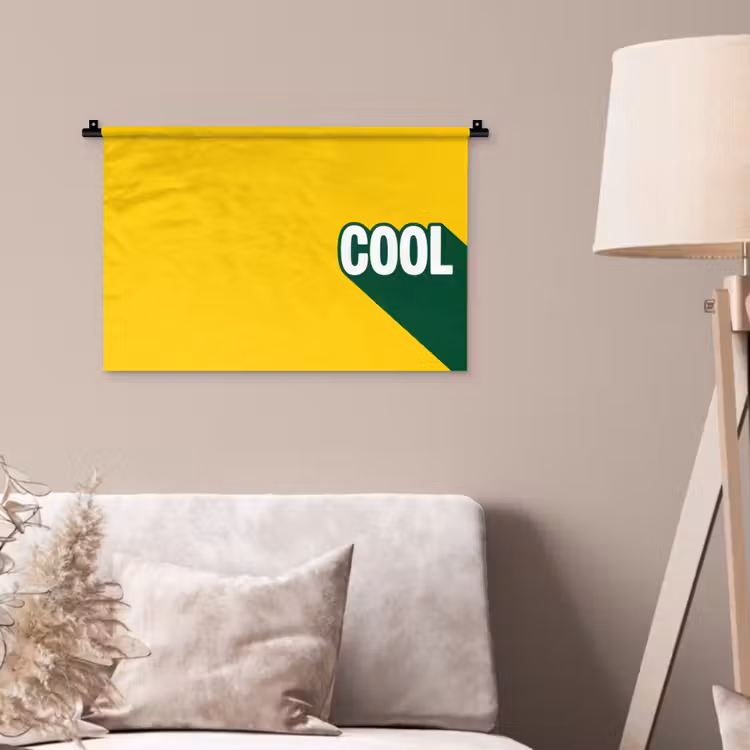 Wandkleed - Cool - Geel - Groen — 2