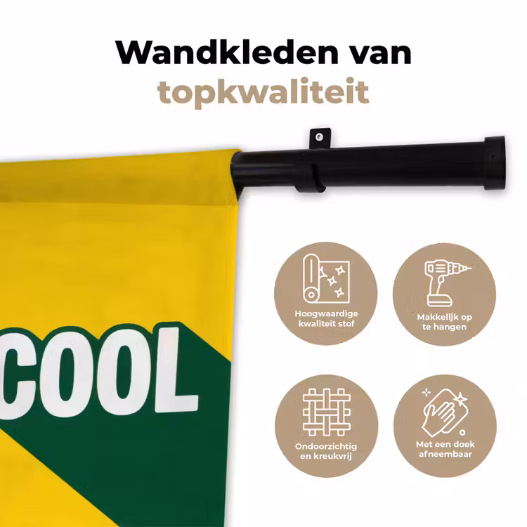 Wandkleed - Cool - Geel - Groen — 3
