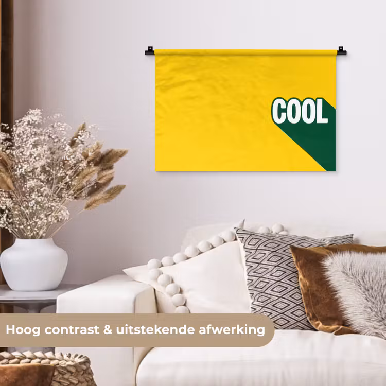 Wandkleed - Cool - Geel - Groen — 4