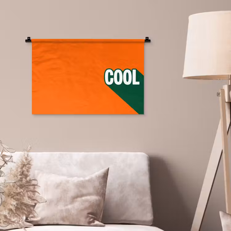 Wandkleed - Cool - Oranje - Groen — 2