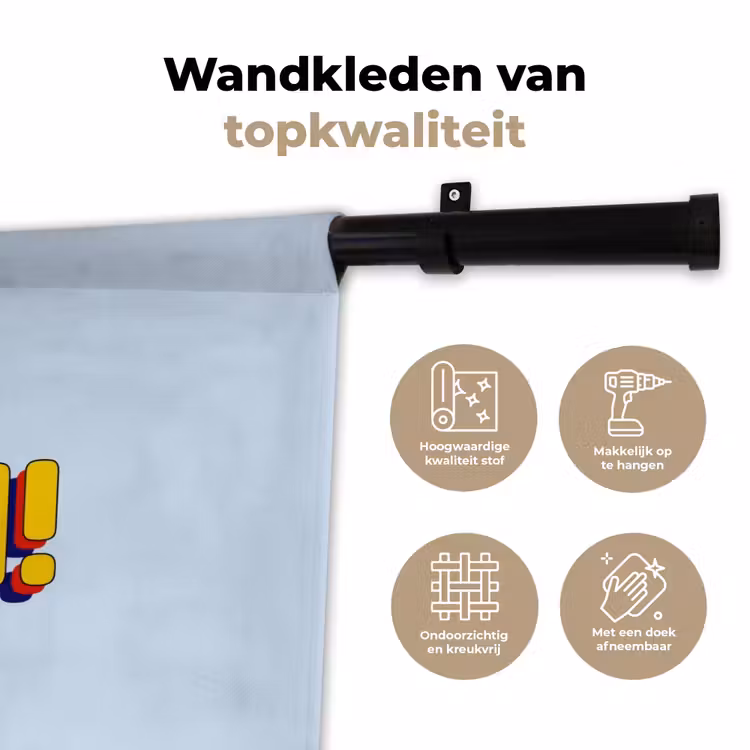 Wandkleed - Fijn - Geel - Oranje — 3