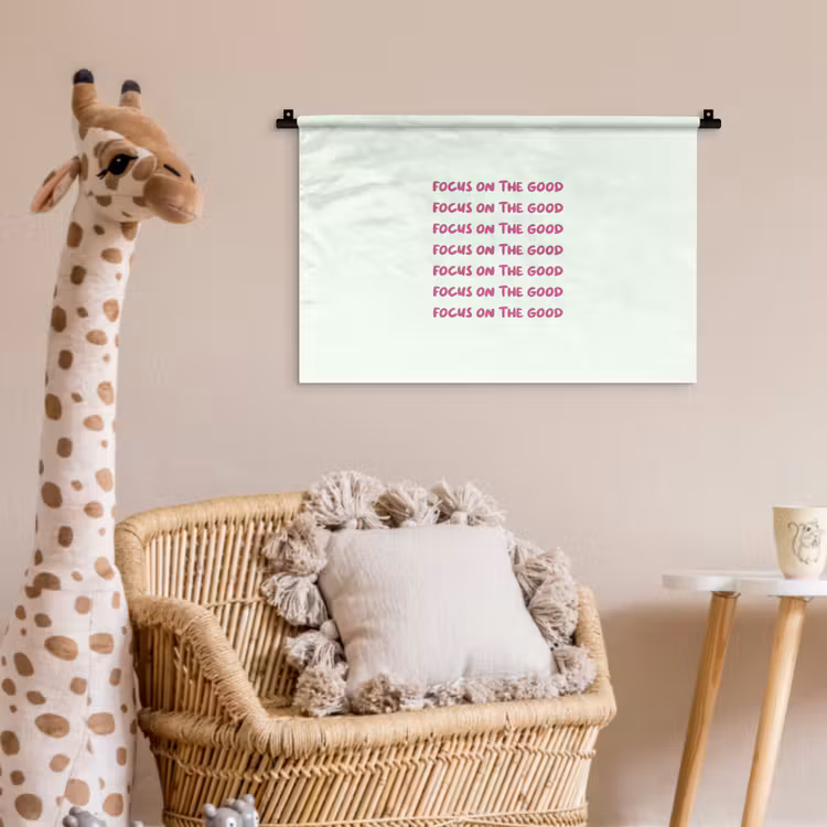 Wandkleed - Focus on the good - Roze — 5