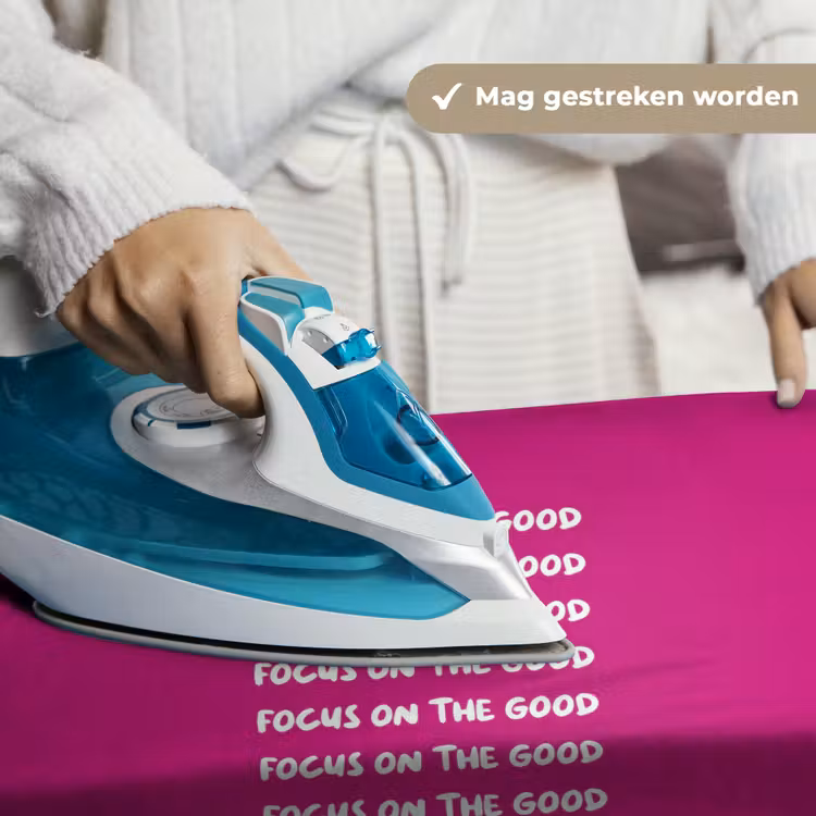 Wandkleed - Focus on the good - Roze - wit — 6