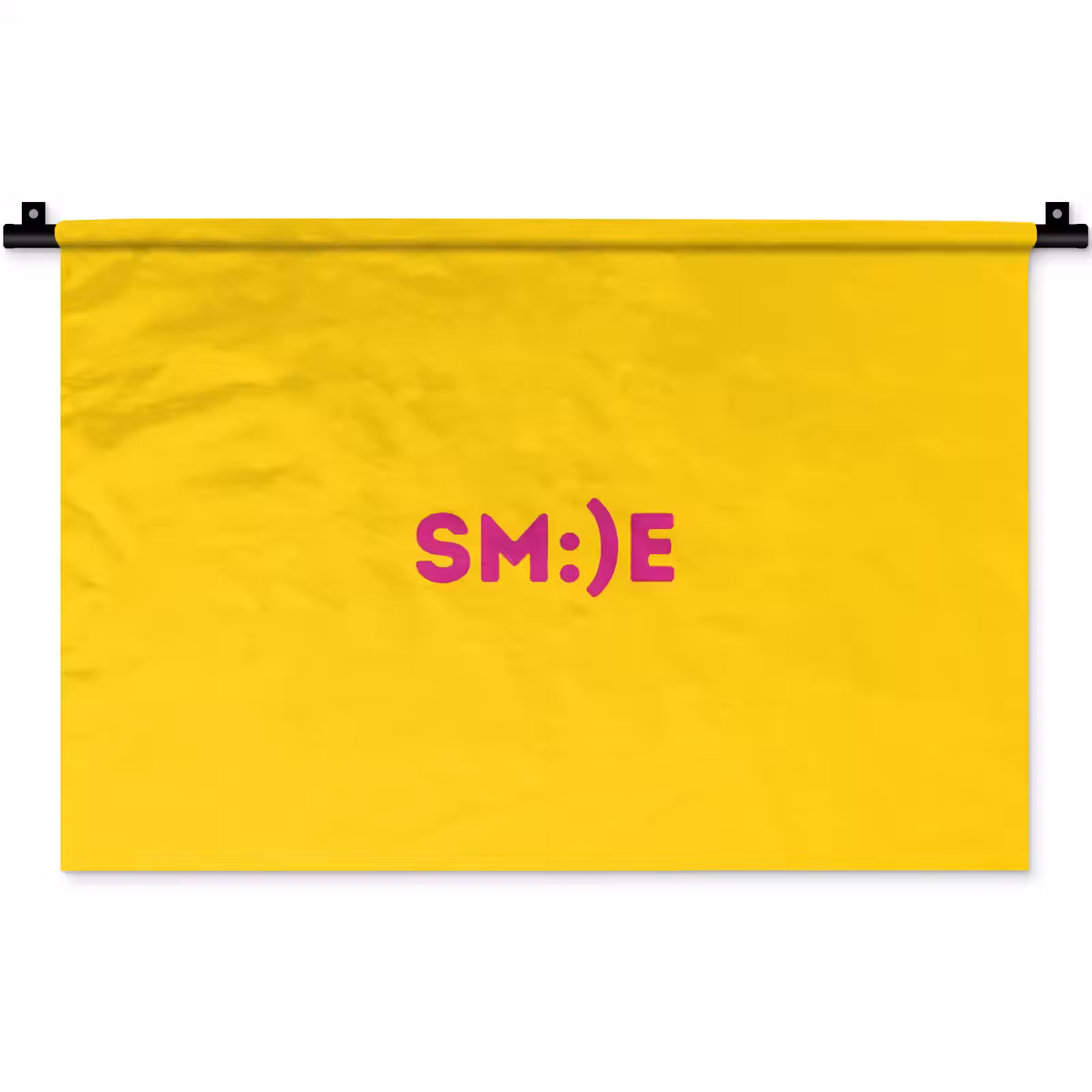 Wandkleed - Smile - Roze - Geel — 1