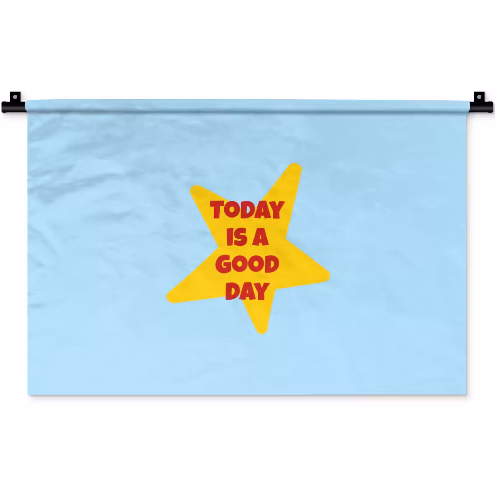 Wandkleed - Ster - Today is a good day - Blauw — 1