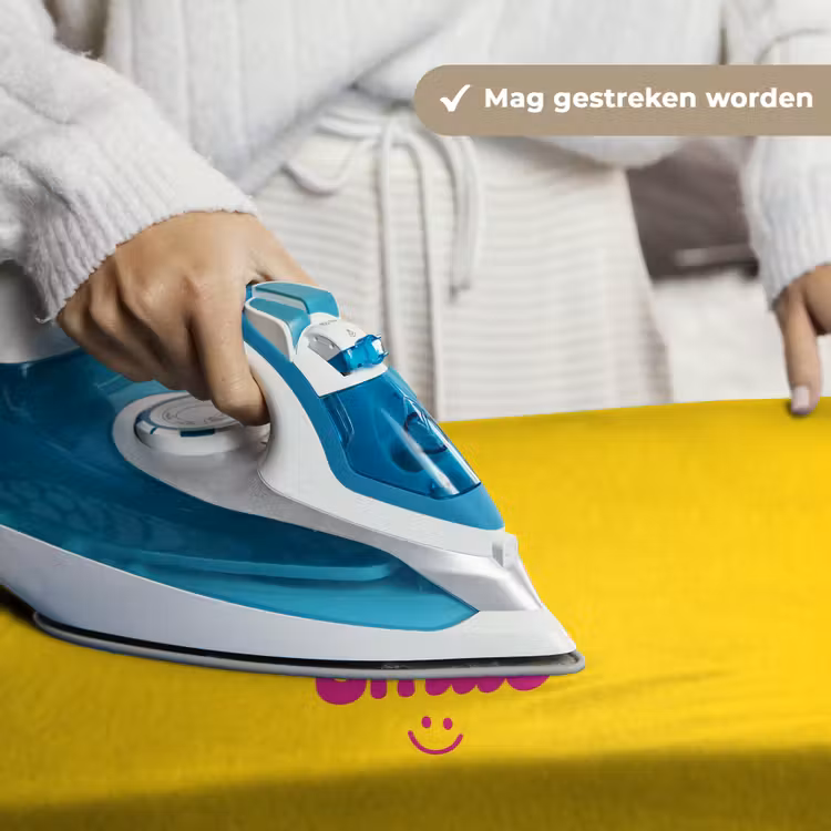 Wandkleed - Smile - Geel - Roze — 6