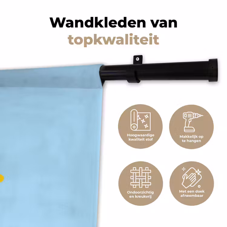 Wandkleed - Ster - Today is a good day - Blauw — 3