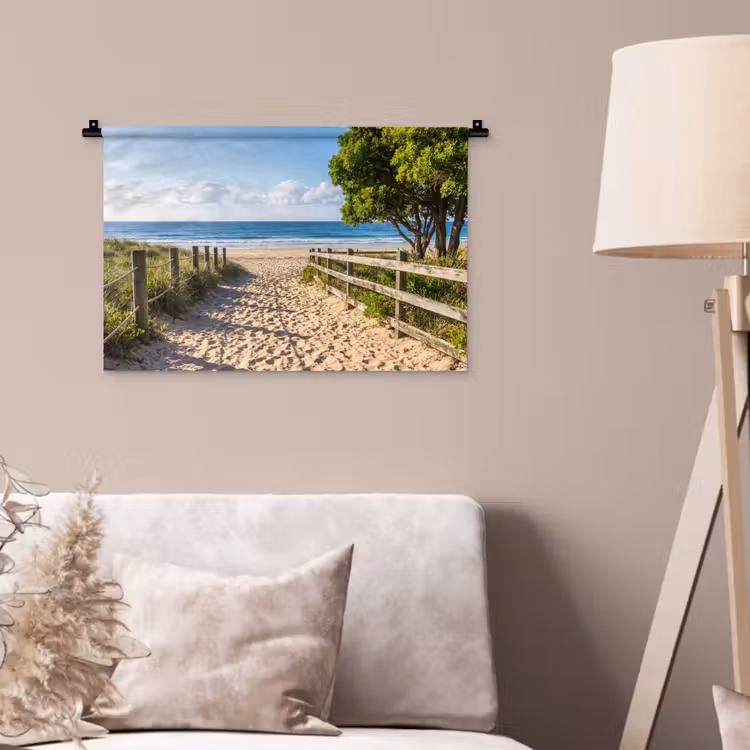 Wandkleed - Strand - Zandpad - Oceaan - Natuur — 2
