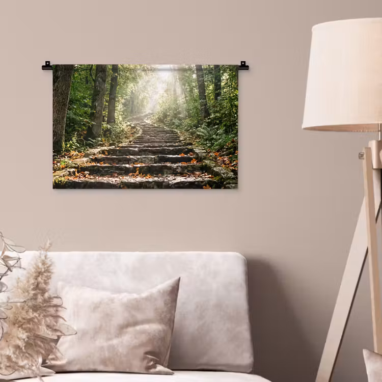 Wandkleed - Stenen - Trap - Bos - Natuur — 2