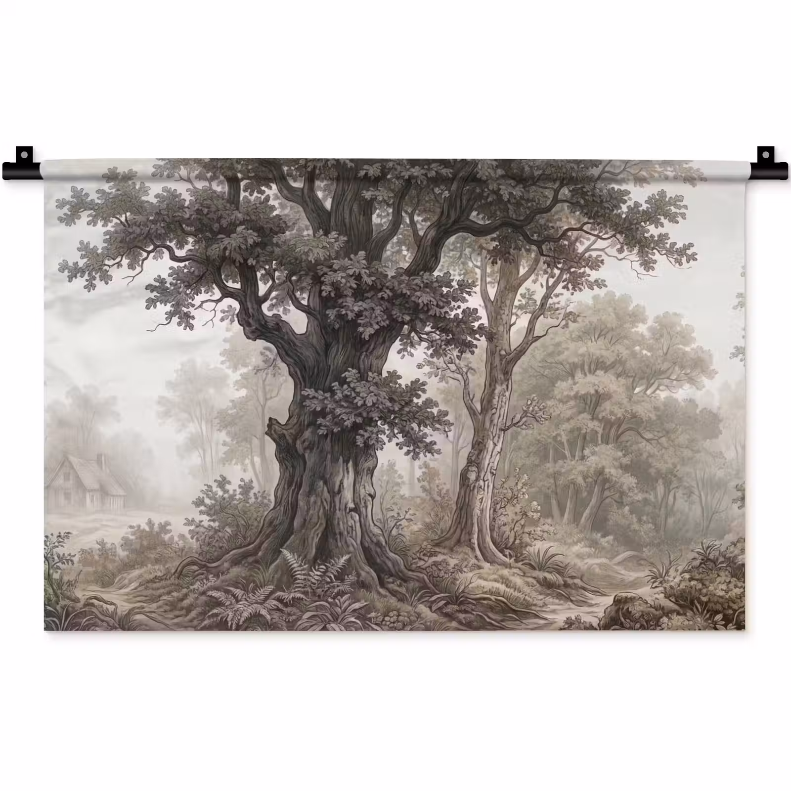 Wandkleed - Natuur - Bos - Eik — 1