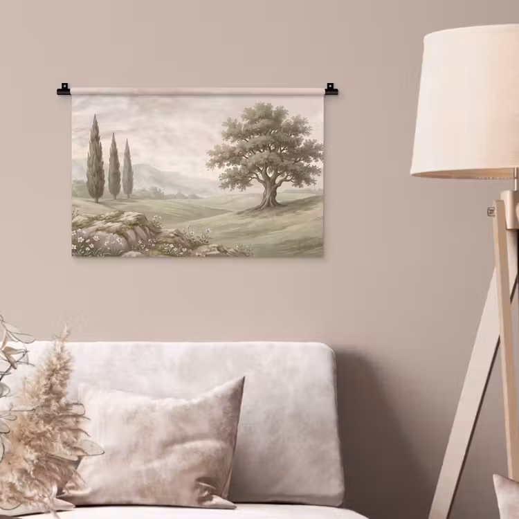 Wandkleed - Heuvellandschap - Bomen - Natuur - Groen — 2