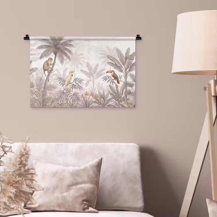 Wandkleed - Jungle - Dieren - Palmbomen — 2