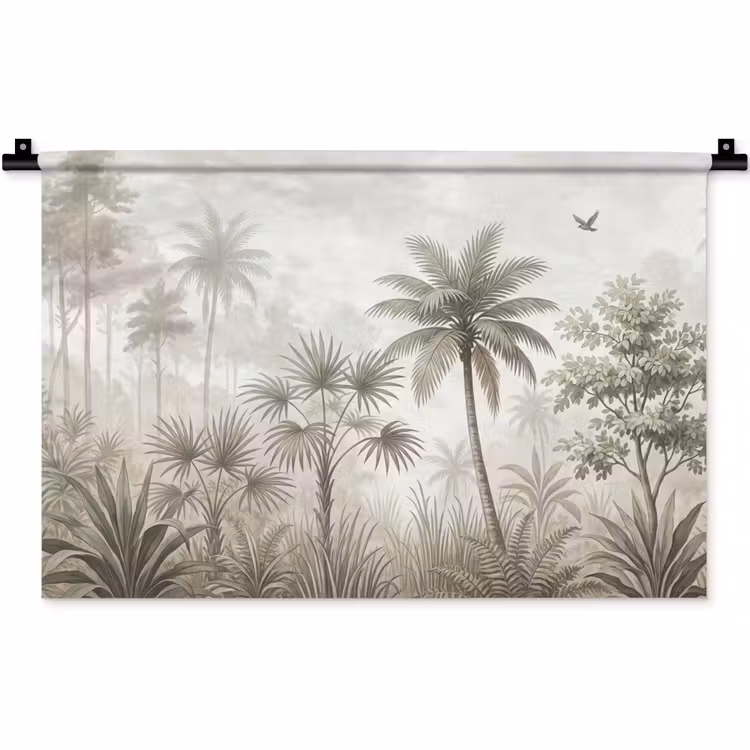 Wandkleed - Jungle - Palmbomen - Natuur — 1