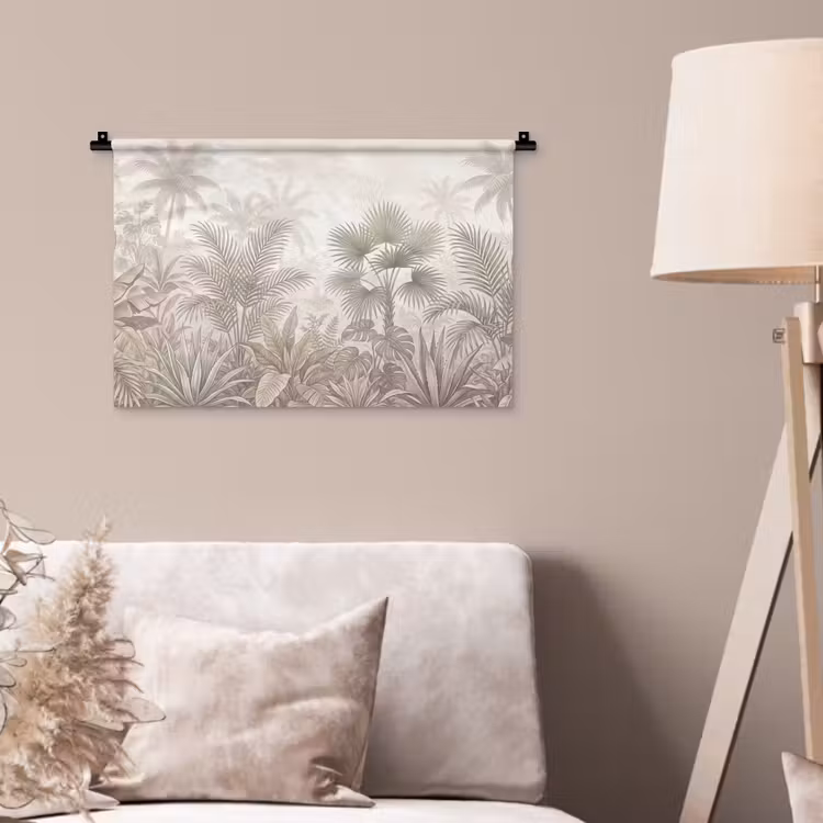 Wandkleed - Jungle - Tropisch - Natuur -Vintage - Beige — 2