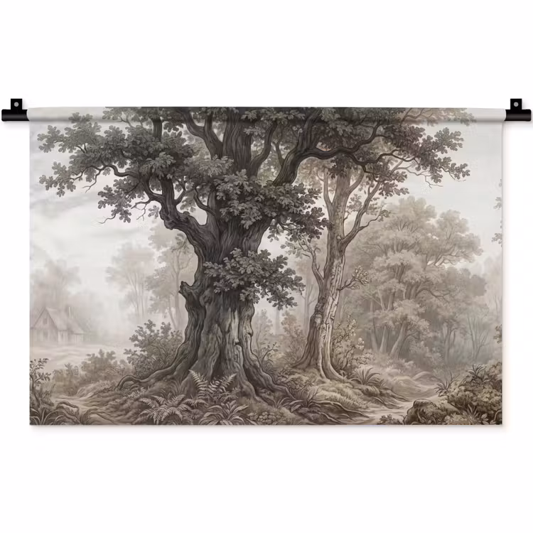 Wandkleed - Natuur - Bos - Eik — 1