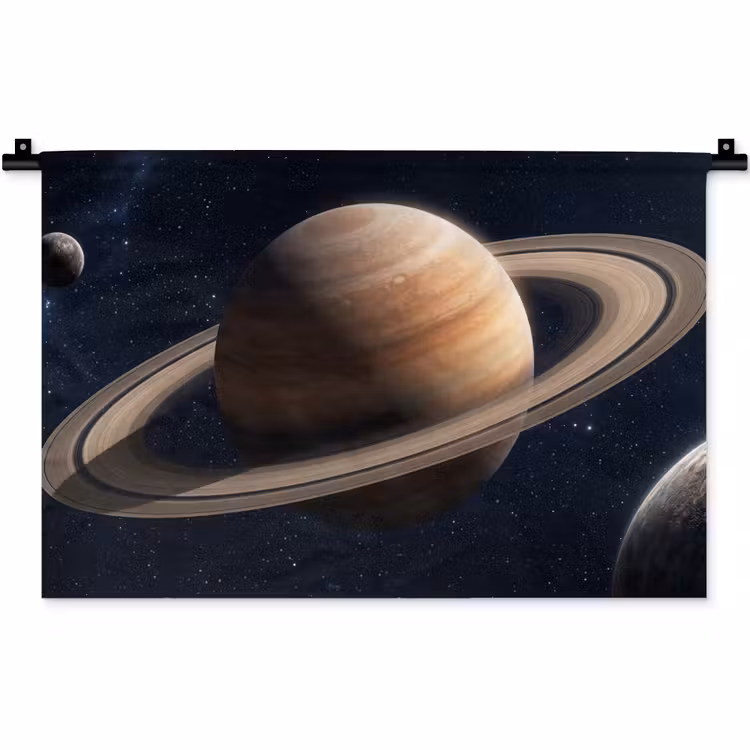 Wandkleed - Planeten - Saturnus - Ruimte — 1