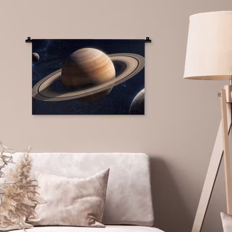 Wandkleed - Planeten - Saturnus - Ruimte — 2