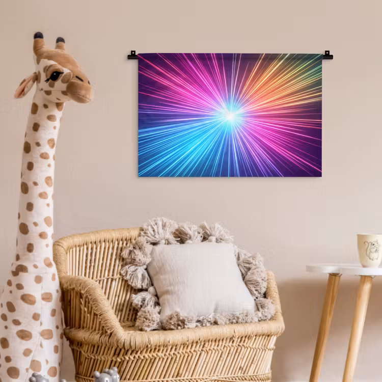 Wandkleed - Abstract - Light - Burst - Modern - Colorful — 5
