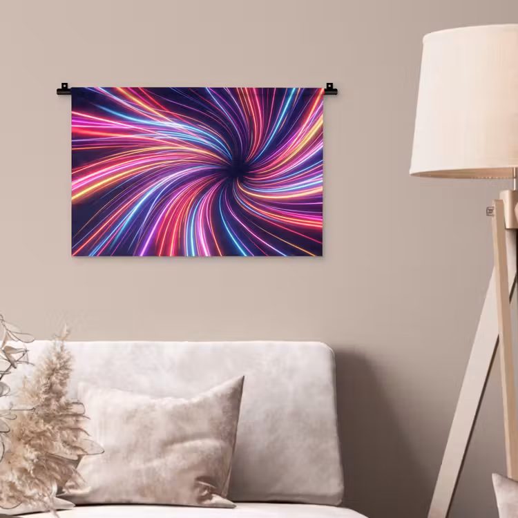 Wandkleed - Abstract - Swirl - Futuristic - Neon — 2