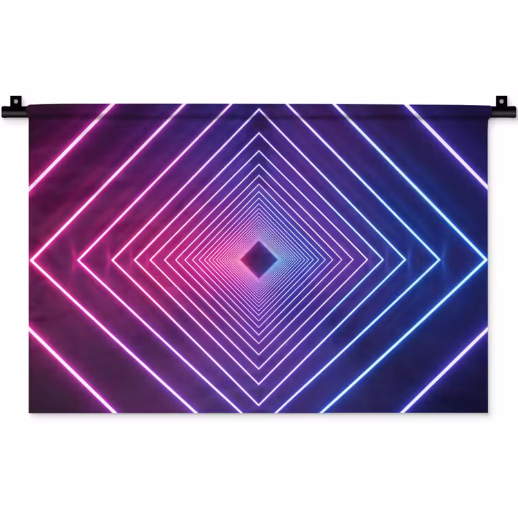 Wandkleed - Driedimensionaal - Tunnel - Ruimte — 1