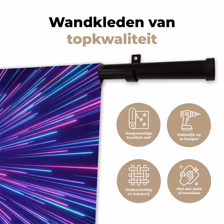 Wandkleed - Dynamisch - Ruimte - Kleurrijk — 3