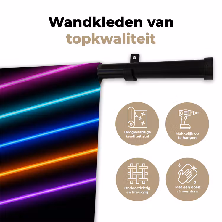Wandkleed - Esthetiek - Retro - Neon — 3