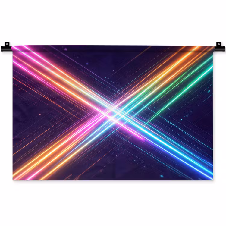 Wandkleed - Kruisen - Lasterstralen - Neon — 1