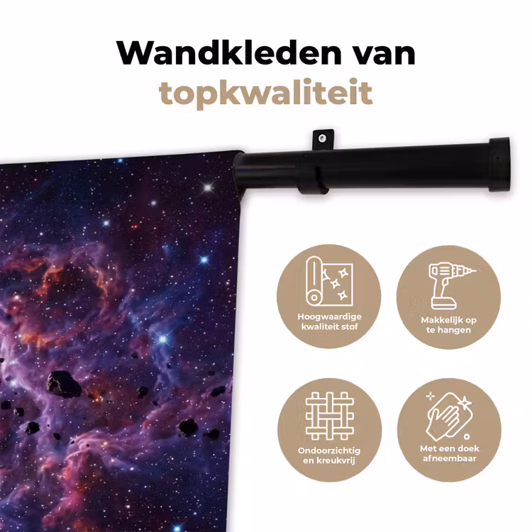 Wandkleed - Space - Stars - Abstract - Colorful — 3