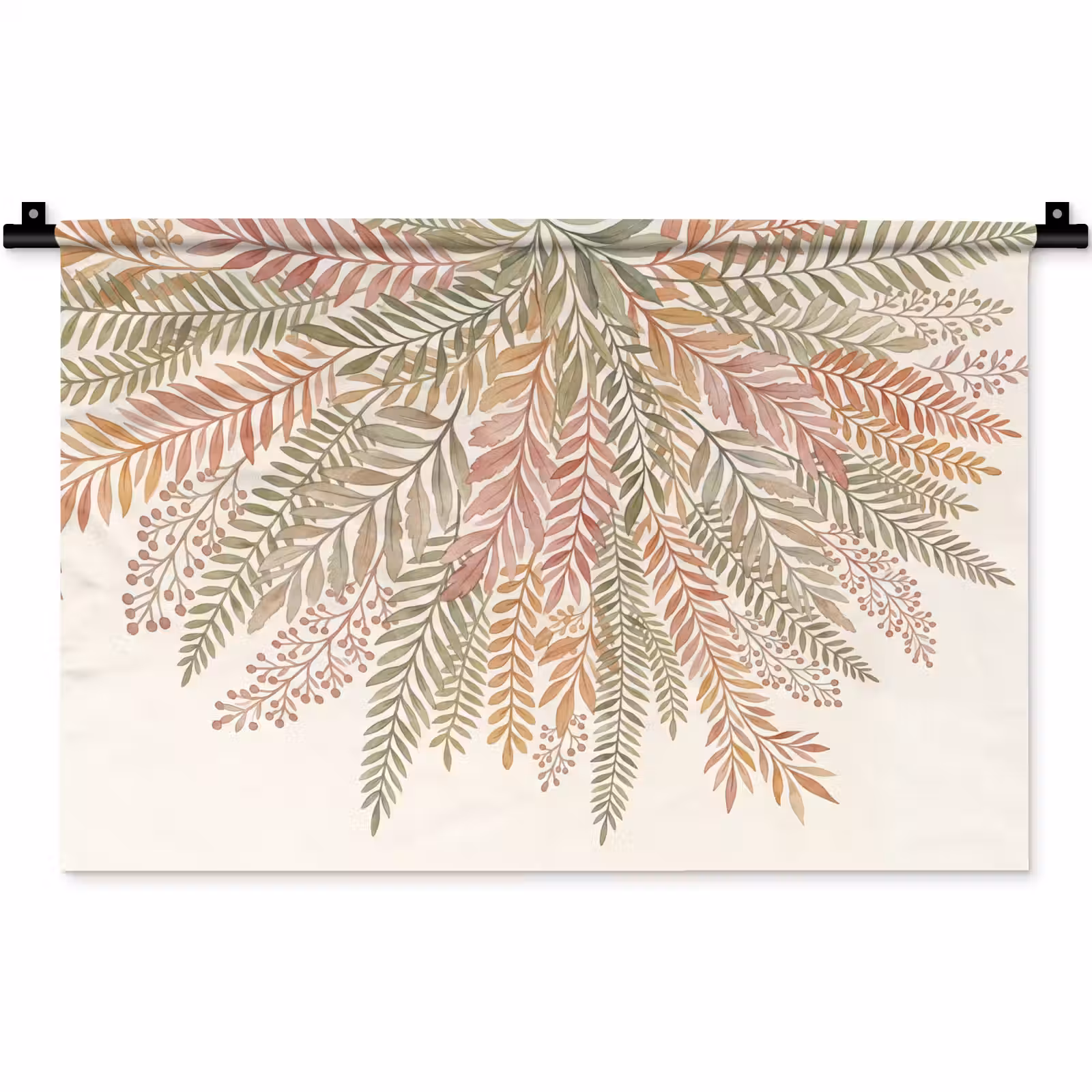 Wandkleed - Botanisch - Aquarel - Kleurrijk — 1