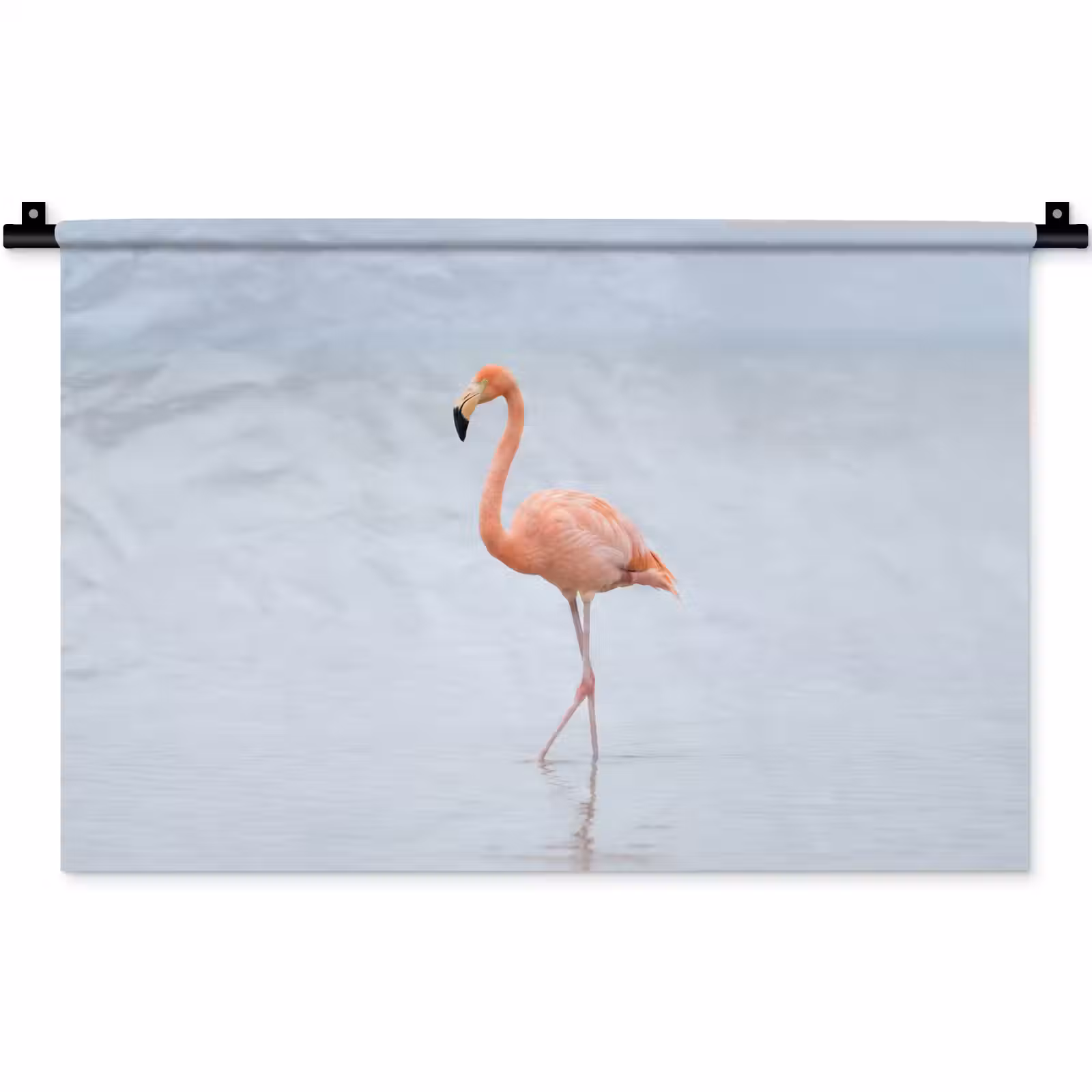 Wandkleed - Flamingo - Zee - Roze — 1