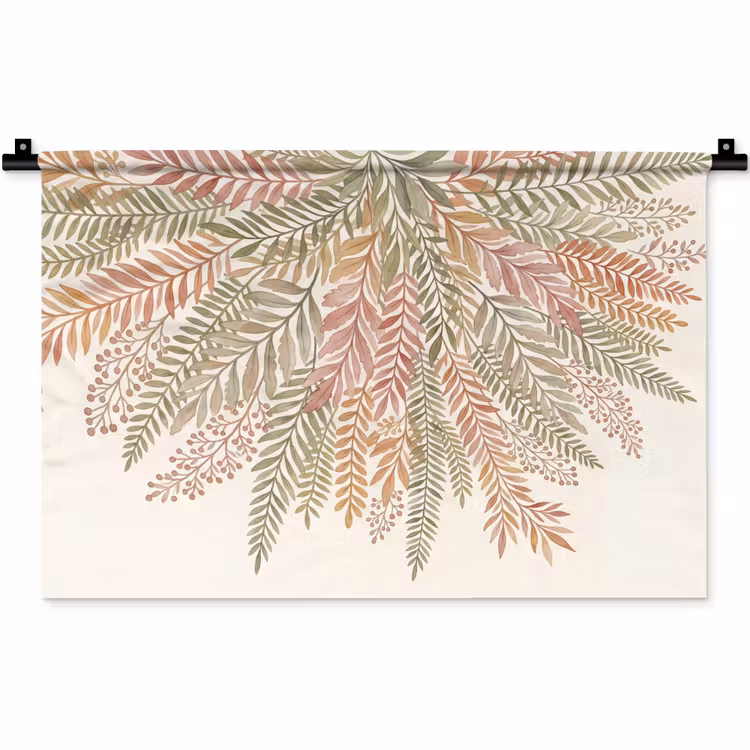 Wandkleed - Botanisch - Aquarel - Kleurrijk — 1