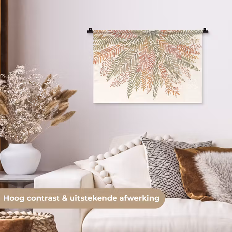 Wandkleed - Botanisch - Aquarel - Kleurrijk — 4