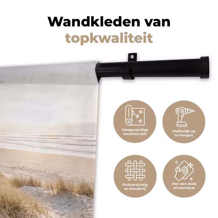 Wandkleed - Duinen - Strand - Beige — 3