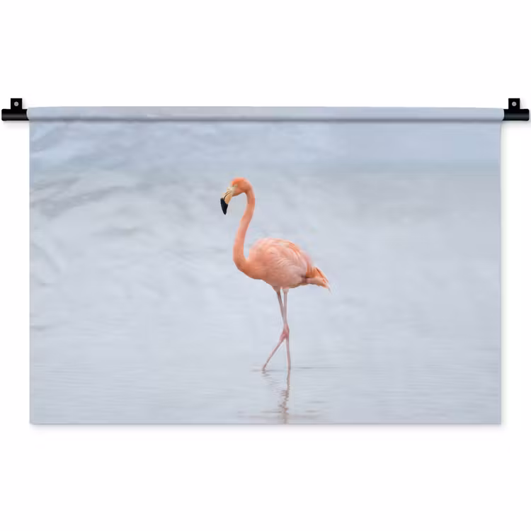 Wandkleed - Flamingo - Zee - Roze — 1