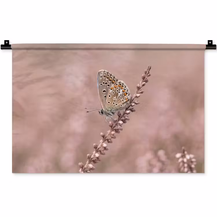 Wandkleed - Lavendel - Vlinder - Paars — 1
