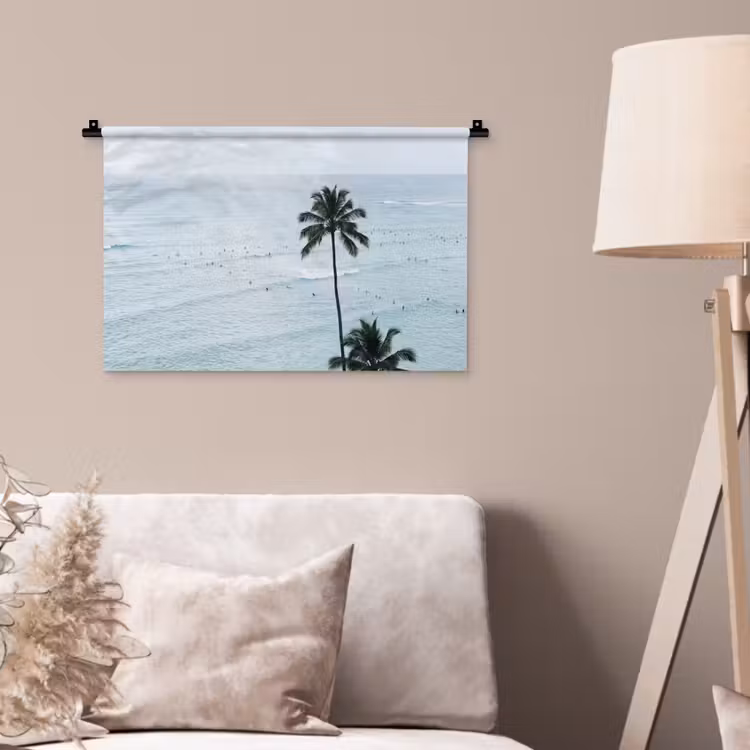 Wandkleed - Oceaan - Palmbomen - Surfers — 2