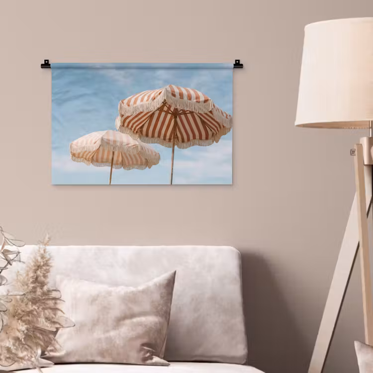 Wandkleed - Parasol - Lucht - Rood — 2