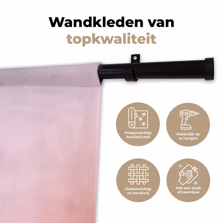 Wandkleed - Sierlijk - Kwal - Roze — 3