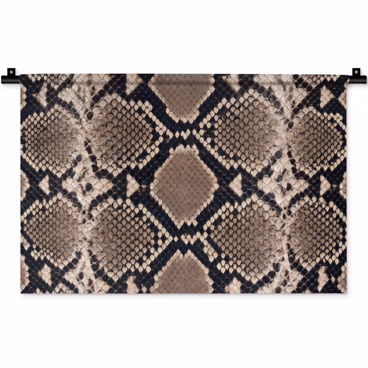 Wandkleed - Slangenprint - Python - Bruin — 1