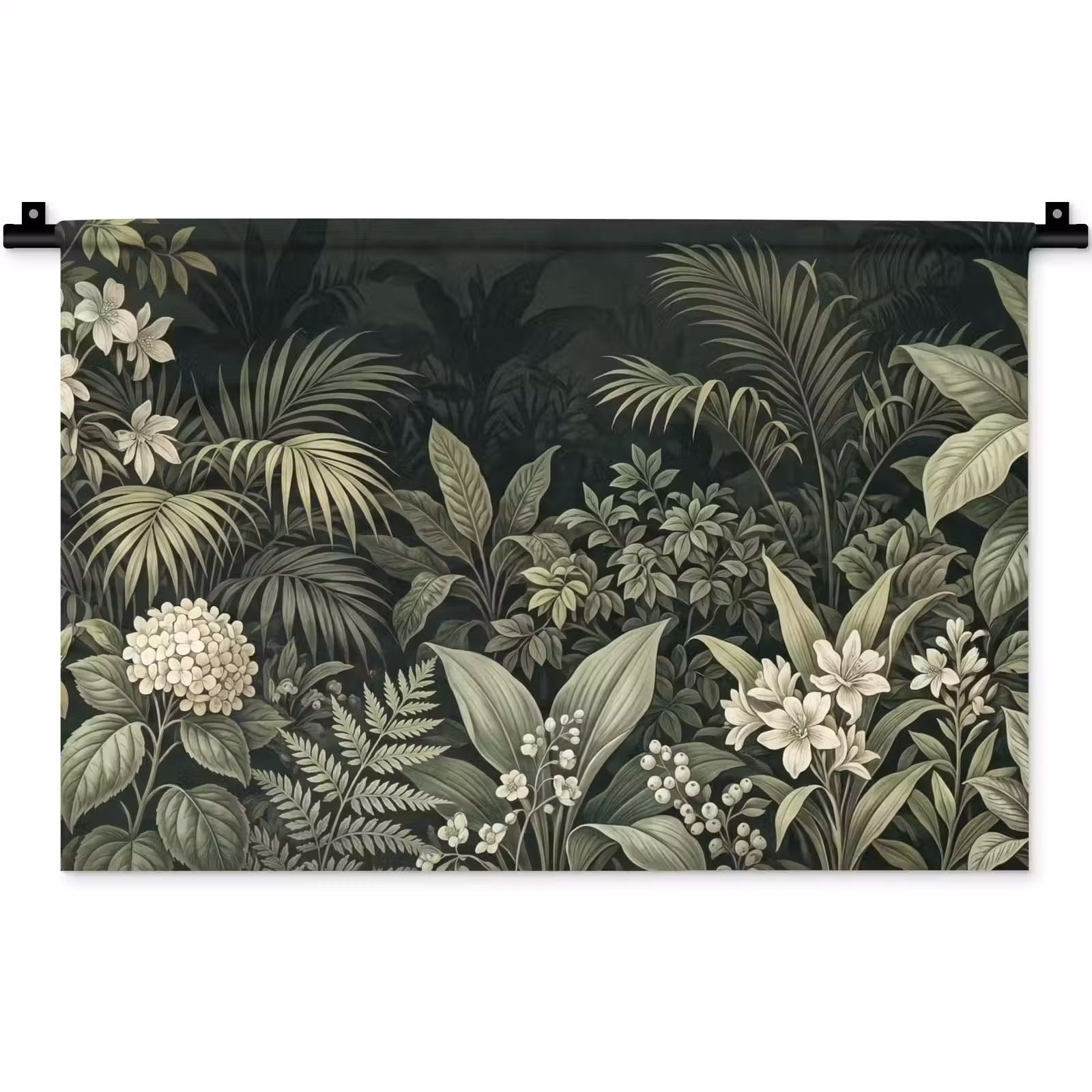 Wandkleed - Jungle - Bladeren - Botanisch - Groen — 1