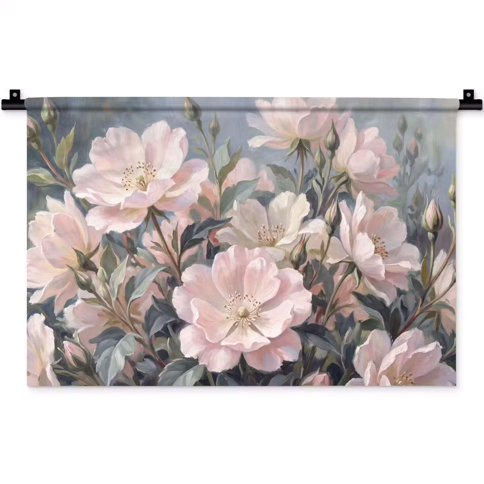 Wandkleed - Rozen - Illustratie - Roze — 1