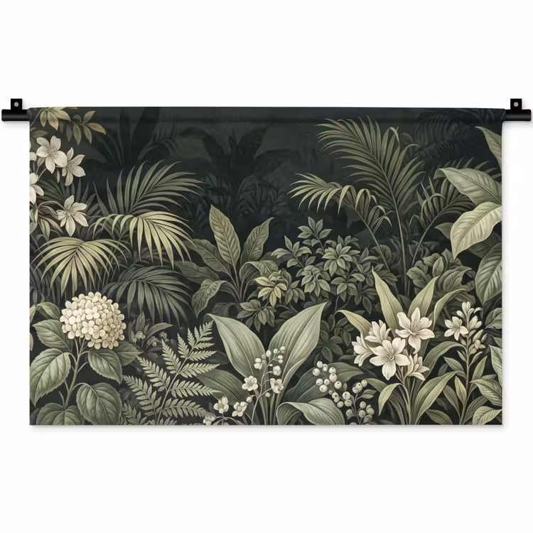Wandkleed - Jungle - Bladeren - Botanisch - Groen — 1