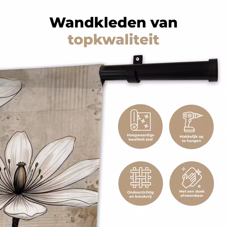 Wandkleed - Modern - Design - Wit — 3
