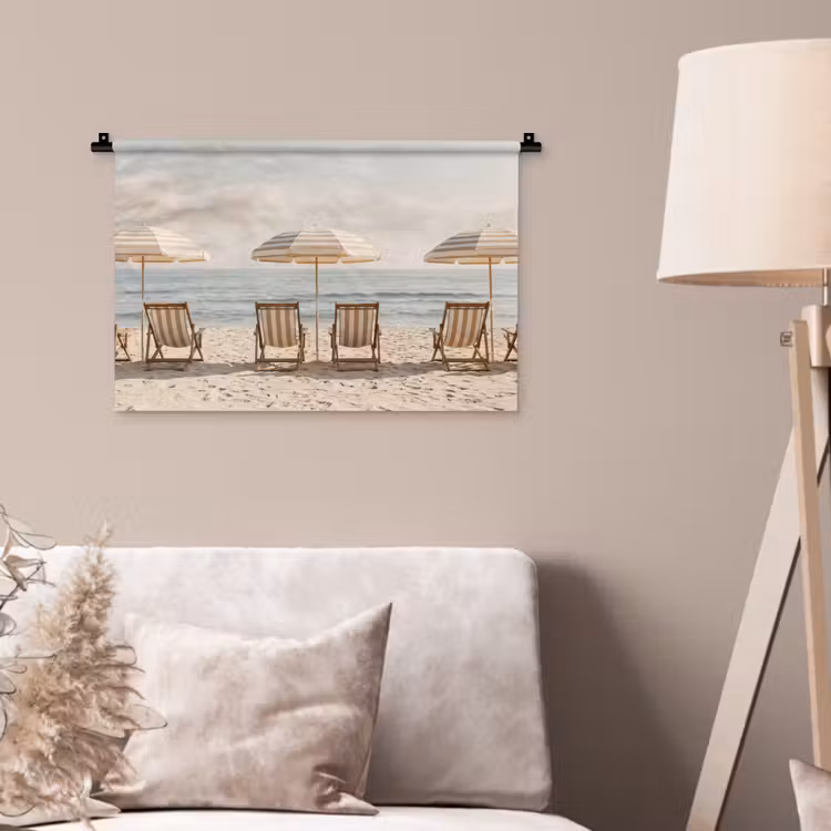 Wandkleed - Strand - Stoelen - Parasol — 2